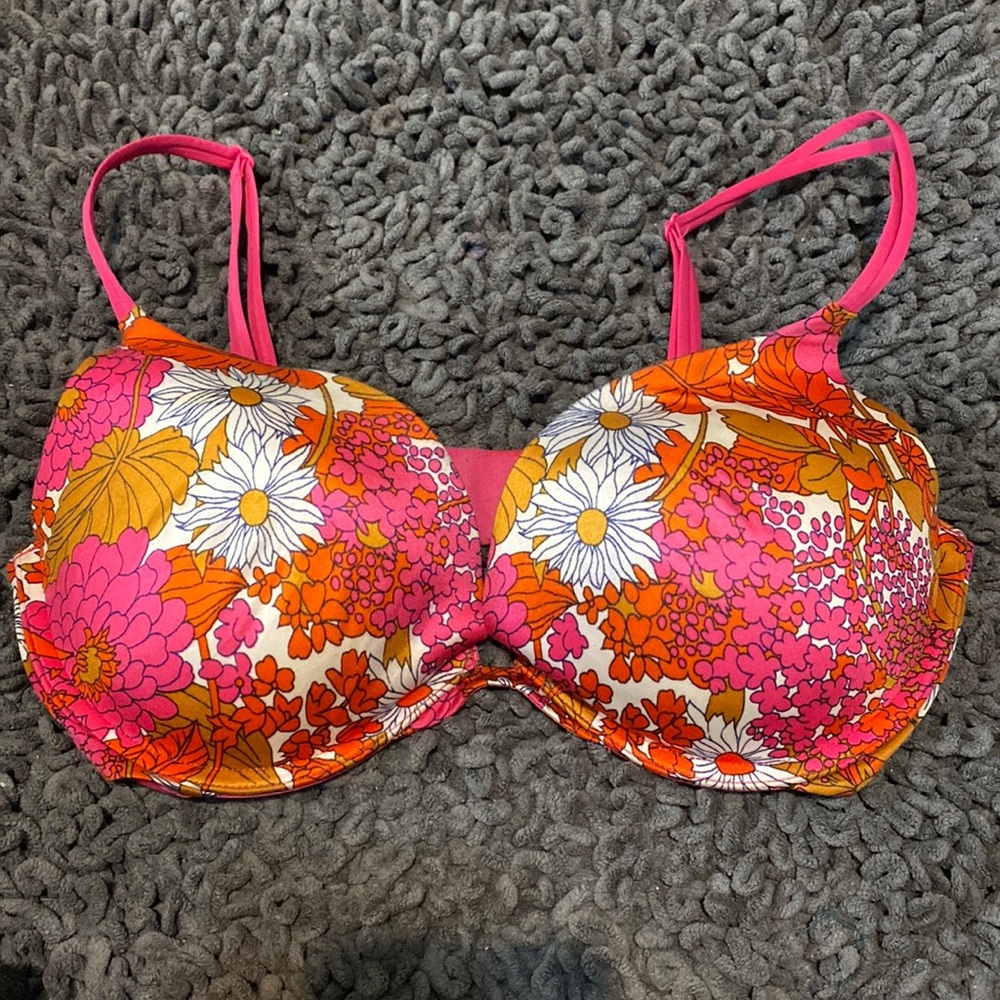Very Sexy Floral Print Push-Up Bra
